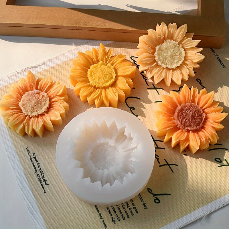 Soap Making Handmade - Żywa, trójwymiarowa silikonowa forma słonecznik do