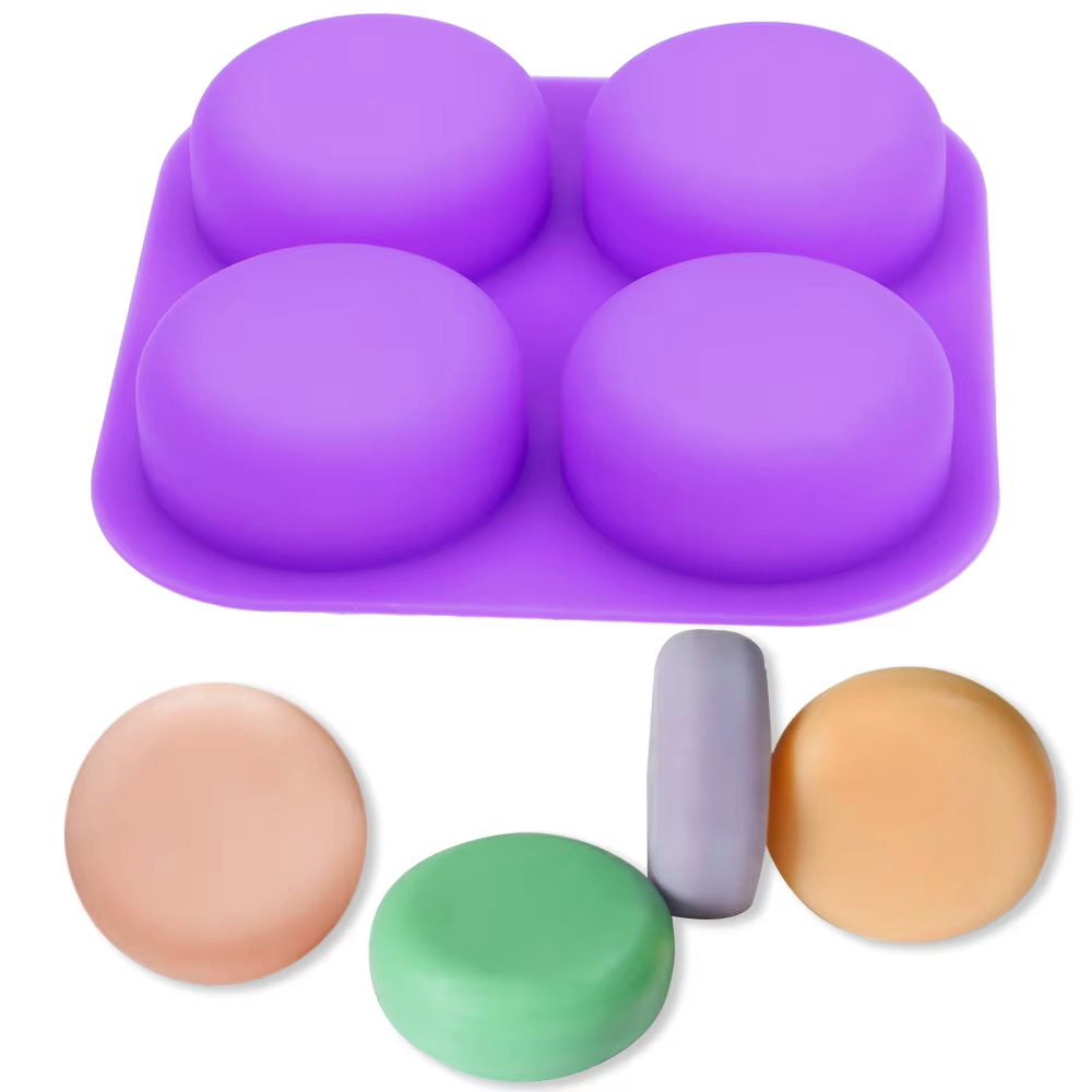 Soap Making Activity - 1-2 szt. 4-gniazdowe, wielokrotnego użytku, okrągłe